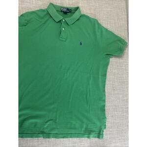 Ralph Lauren Polo Shirt Men's Classic Fit XL Green Short Sleeve 100% Cotton